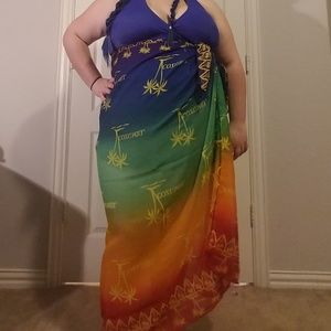Sheer swimsuit cover up sarong